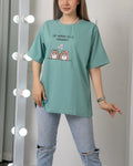 Hamsters Printed Drop Shoulder Tees