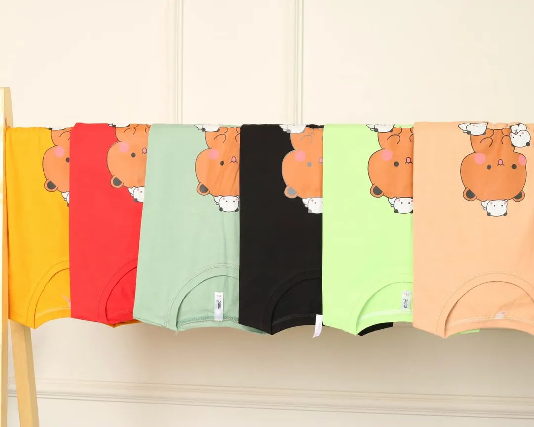 Bear Printed Basic Tees