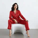 PLAIN SILK-NIGHT SUIT