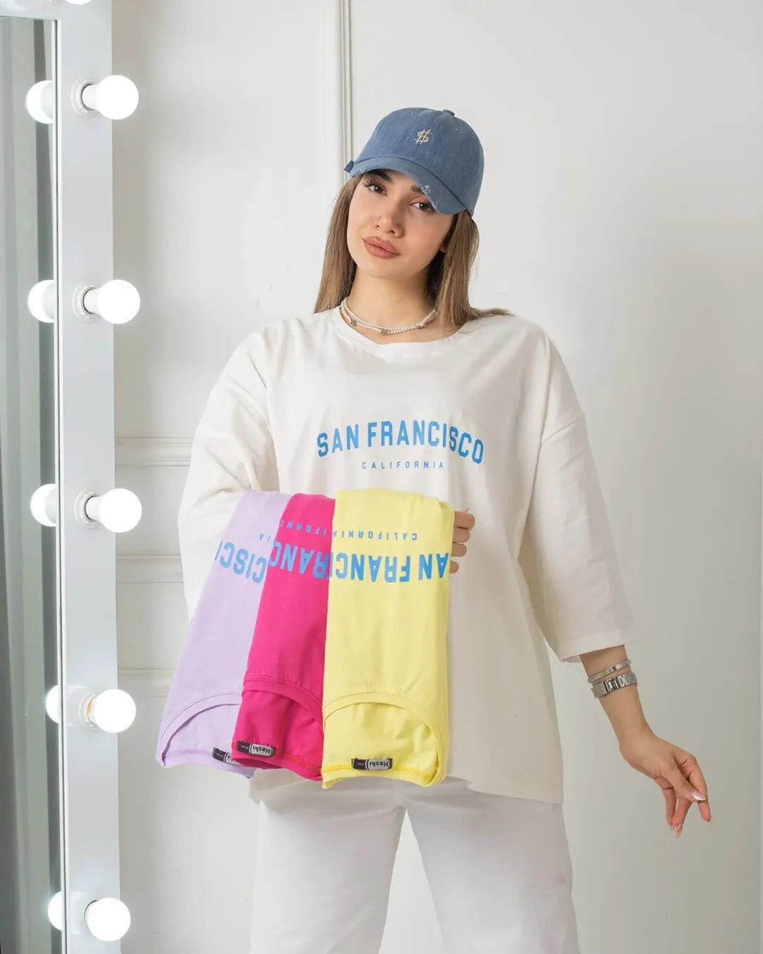 San Francisco Printed Drop Shoulder Tees
