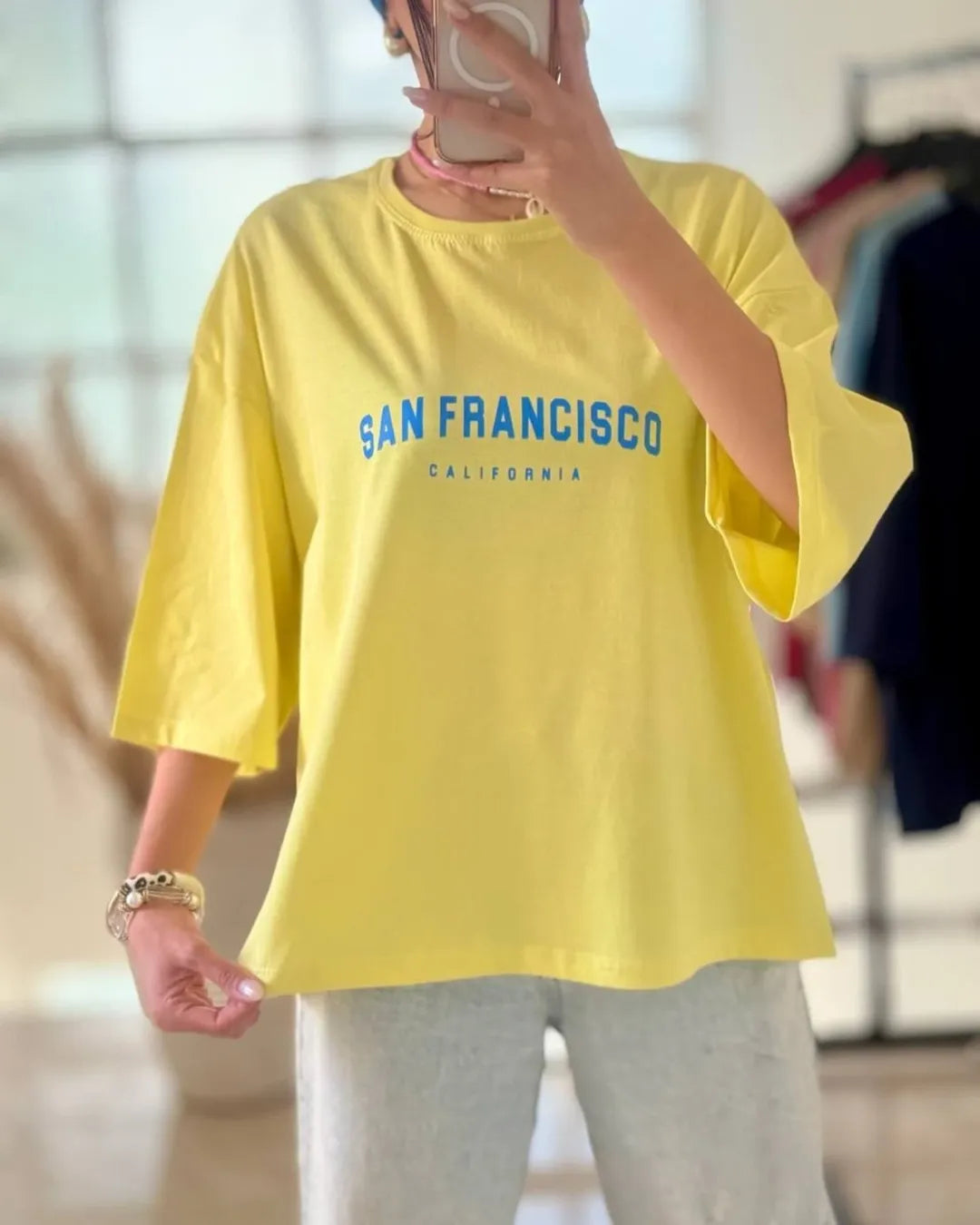 San Francisco Printed Drop Shoulder Tees