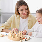 Wooden Memory Chess Matching Game