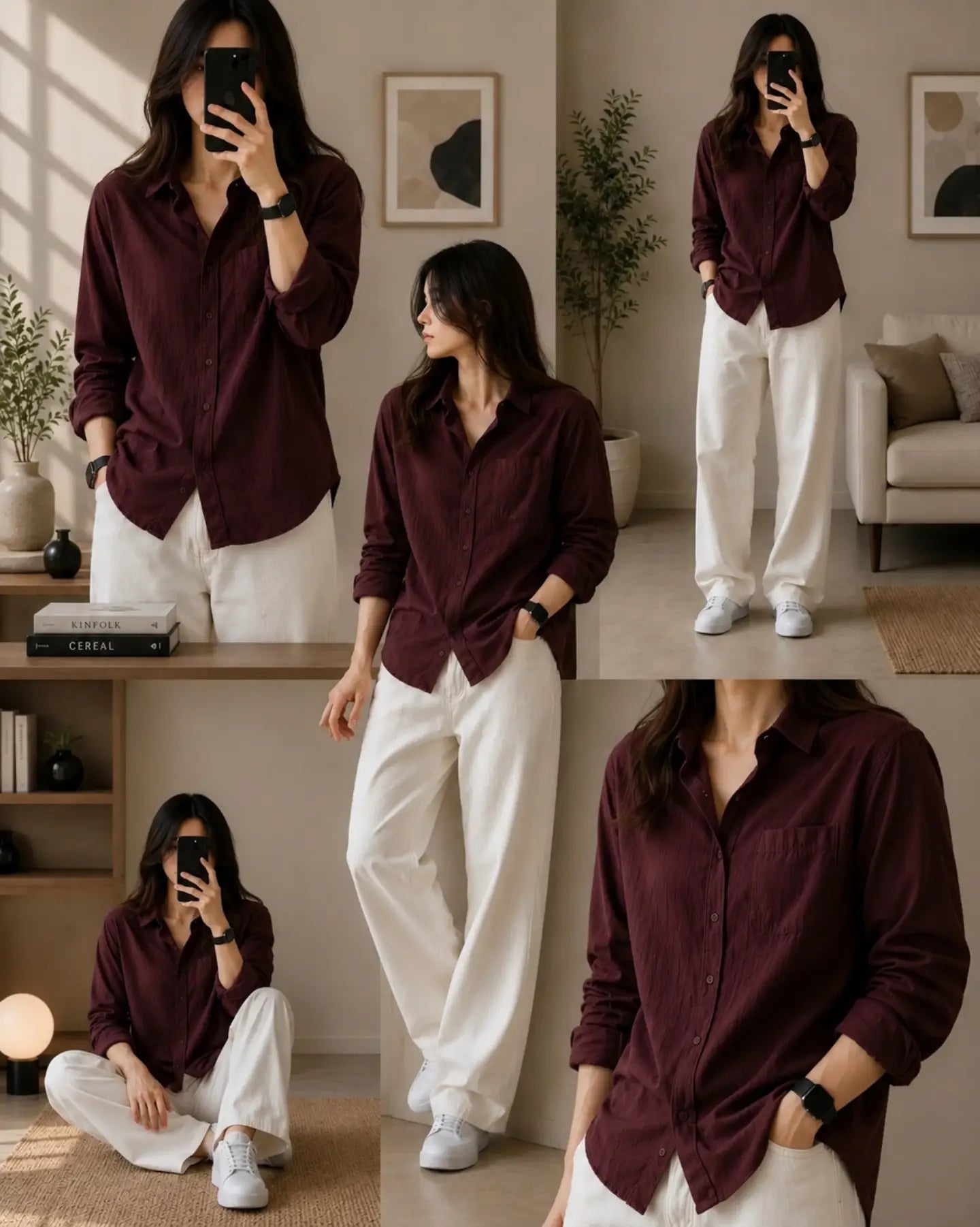 Premium Women's Classic Linen Relaxed Shirt