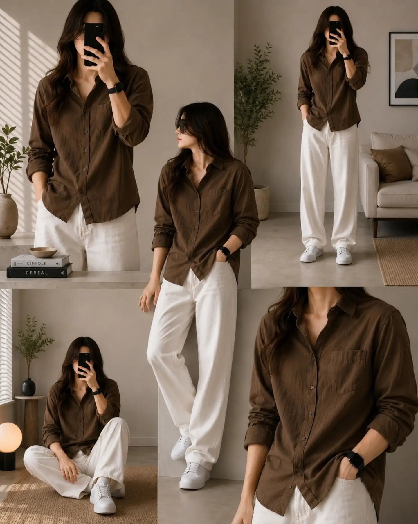 Premium Women's Classic Linen Relaxed Shirt