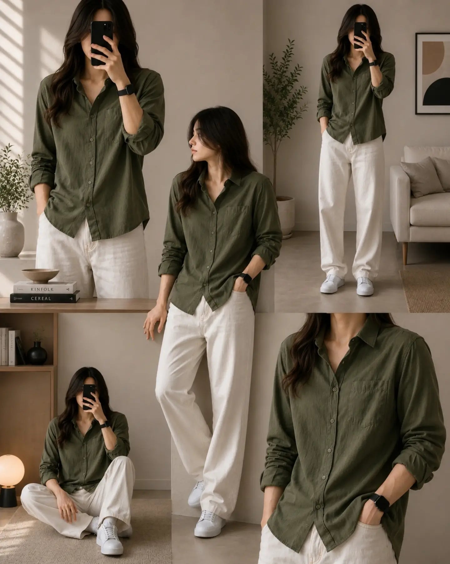 Premium Women's Classic Linen Relaxed Shirt