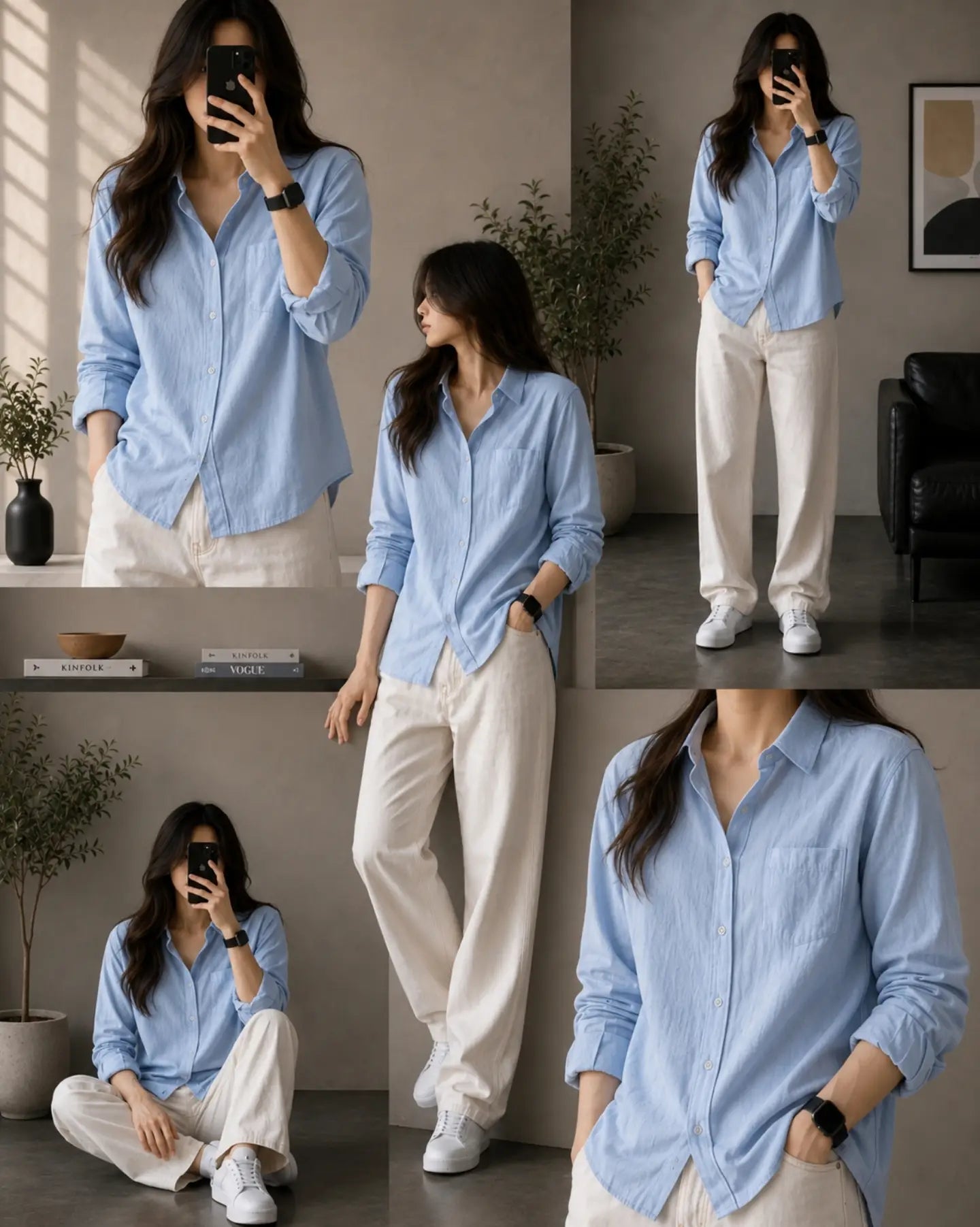 Premium Women's Classic Linen Relaxed Shirt