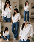 Premium Women's Classic Linen Relaxed Shirt