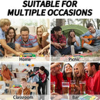 hut The Box Dice Game – Wooden Family Math Board Game 2–4 Players