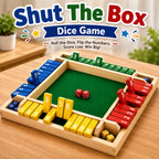 hut The Box Dice Game – Wooden Family Math Board Game 2–4 Players