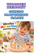 Wooden Memory Chess Matching Game