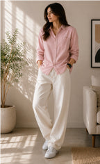 Premium Women's Classic Linen Relaxed Shirt