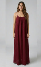 Premium Women's Linen STUNNING BACKLESS MAXI DRESS