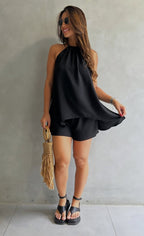 Premium Women's Linen CONJUNTO LINEN TWO-PIECE SET