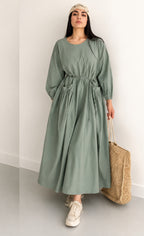 Linen Maxi Dress – Breathable Elegant Nightwear