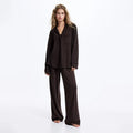 LINEN PAJAMA SET - MOCHA