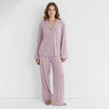 LINEN PAJAMA SET - LILAC