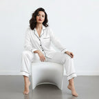 PLAIN SILK-NIGHT SUIT