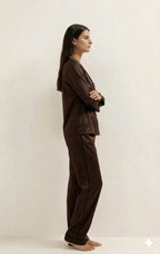 PLAIN SILK - BROWN