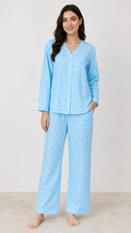 BARBARY V-NECK CO-ORD SET'S SBSVPJ-01