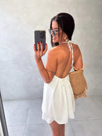 CONJUNTO LINEN TWO-PIECE SET - WHITE