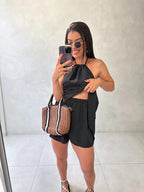 CONJUNTO LINEN TWO-PIECE SET - BLACK