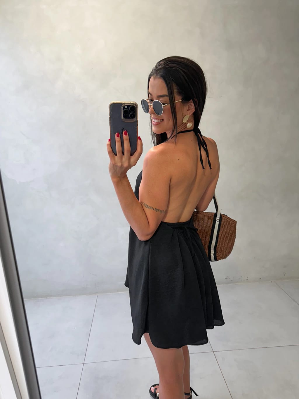 CONJUNTO LINEN TWO-PIECE SET - BLACK