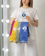 Cup Heart Printed Basic Tees