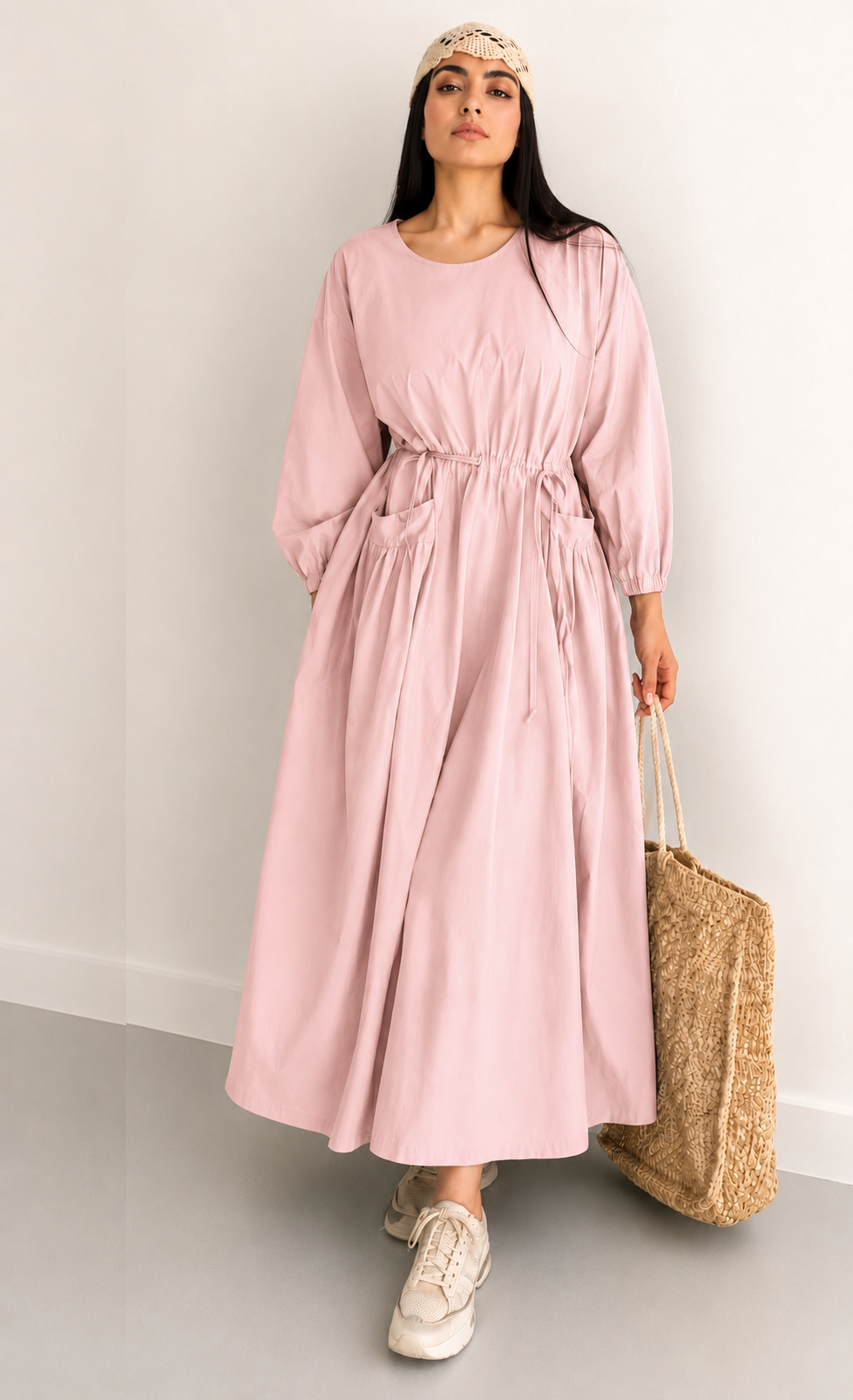 Linen Maxi Dress – Breathable Elegant Nightwear