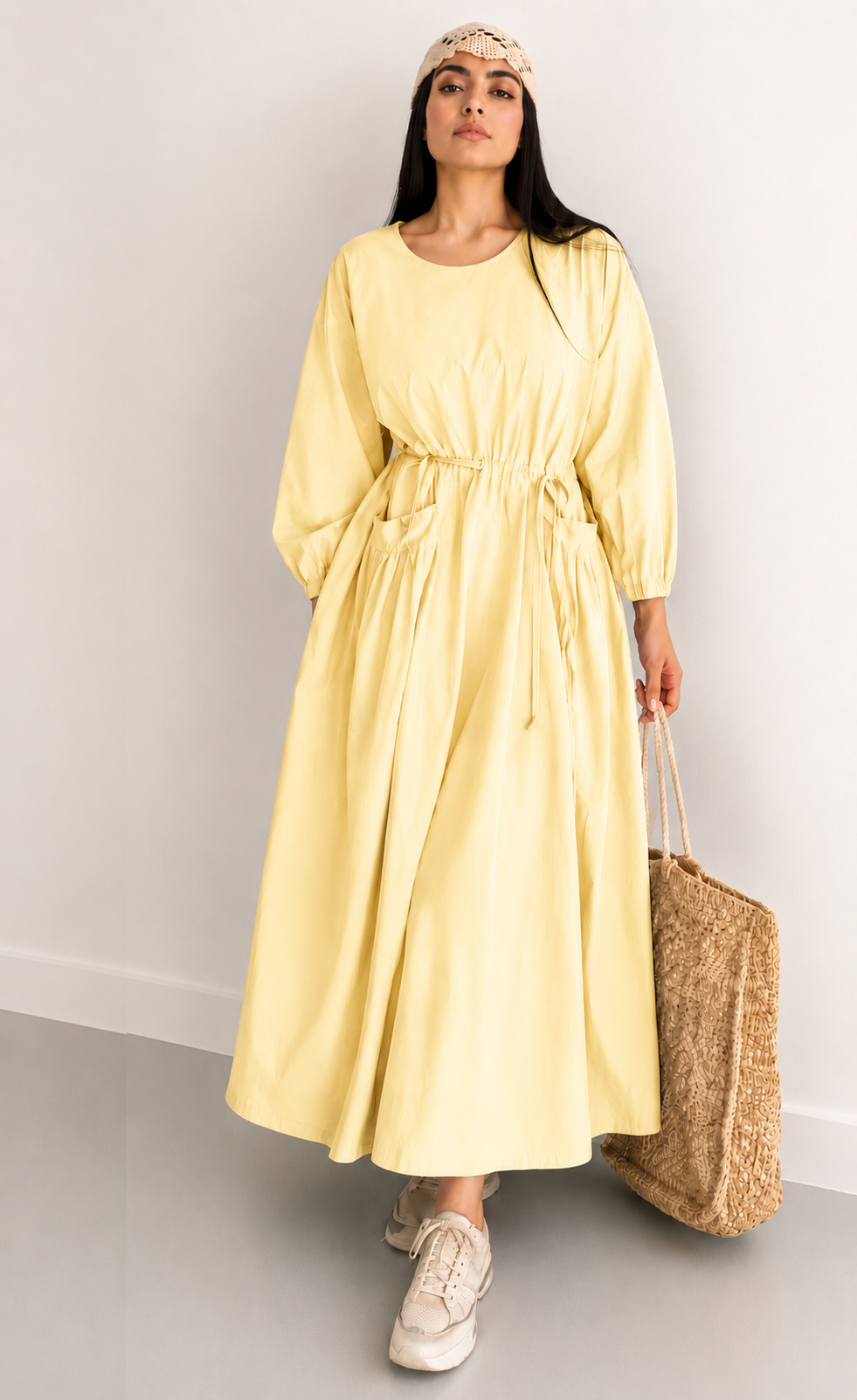 Linen Maxi Dress – Breathable Elegant Nightwear