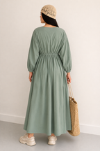 Linen Maxi Dress – Breathable Elegant Nightwear