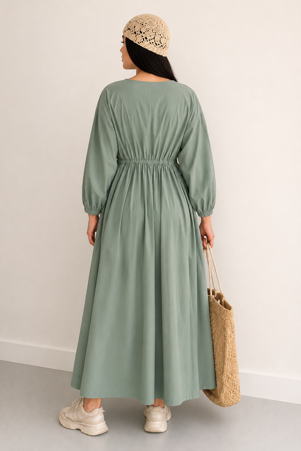 Linen Maxi Dress – Breathable Elegant Nightwear