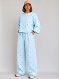 Barbary Fabric Co-ord Set Loose Trouser & Short Tee SBSPJ-01