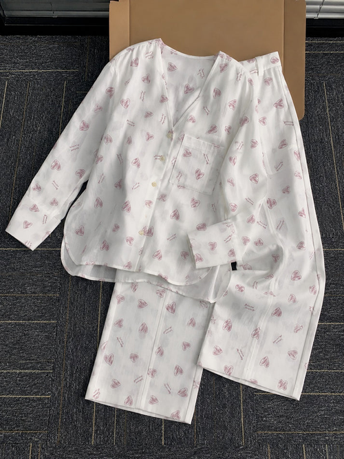 Barbary Fabric Co-ord Set Loose Trouser & Short Tee SBSPJ-03