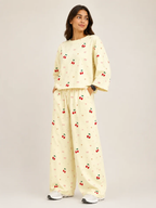 Barbary Fabric Co-ord Set Loose Trouser & Short Tee SBSPJ-06
