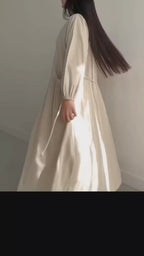 Linen Maxi Dress – Breathable Elegant Nightwear