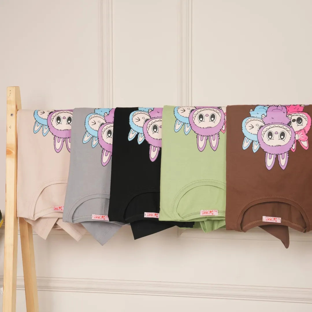 Labubu's Printed Drop Shoulder Tees