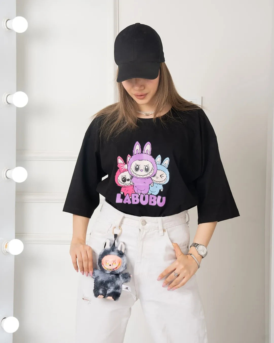 Labubu's Printed Drop Shoulder Tees