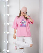 Labubu's Printed Drop Shoulder Tees