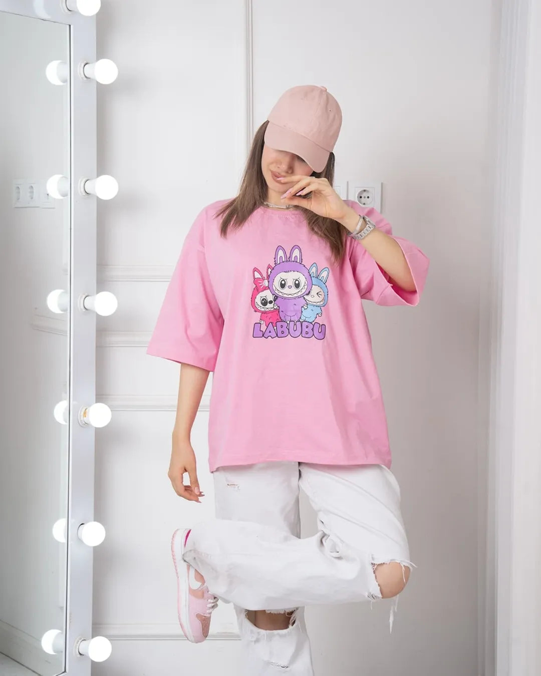 Labubu's Printed Drop Shoulder Tees