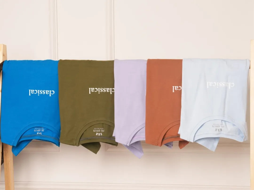 Classical Printed Drop Shoulder Tees