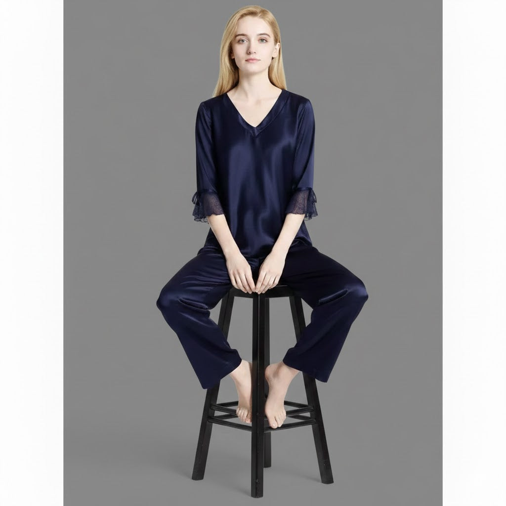 SILK NETRIBBON - NAVYBLUE